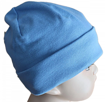 Umschlagmütze purepure mittelblau 100% kbA cotton  51-57