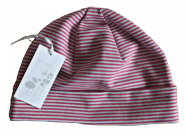 Umschlagmütze purepure  himbeere/wasser 100% kbA cotton Größe 53-55