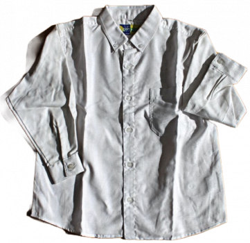 Hemd Weiß uni Langarm 70% cotton  Größe 98 - 122