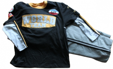 Long sleeve T-Shirt double lyer Größe 140-152xw Übergröße
