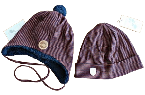 Baby Bindemütze pure pure  Größe 49-51 marine
