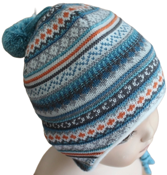 Baby Binde Strickmütze  purepure mit Seide Größe 43-49