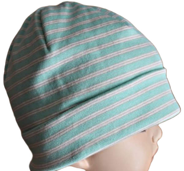 Umschlagmütze purepure  wasser/khaki 100% kbA cotton Größe 53-55