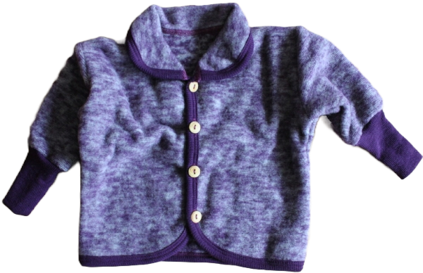 Jäckchen mit Kragen Wollfleece Jäckchen mit Kragen Wollfleece