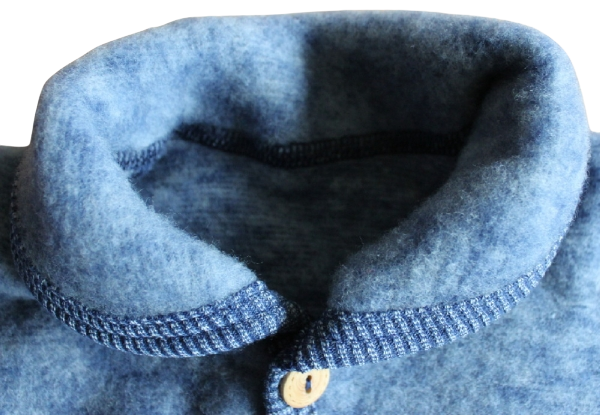 Jäckchen mit Kragen Wollfleece Jäckchen mit Kragen Wollfleece