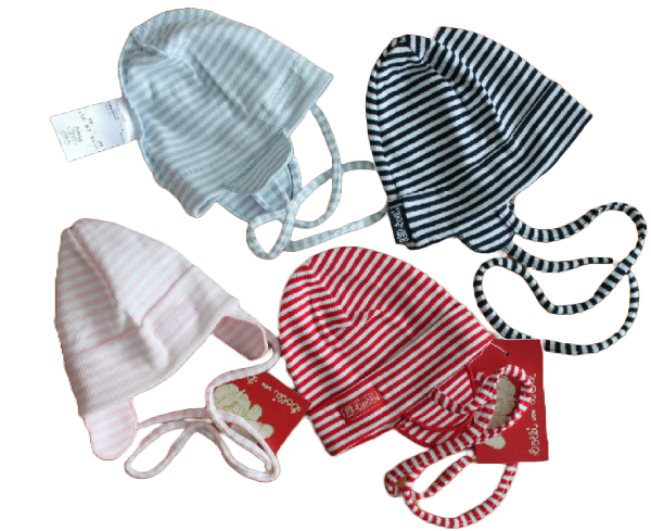 Baby Ringelmütze marine rot bleù rosé Baby Ringelmütze marine rot bleù rosé