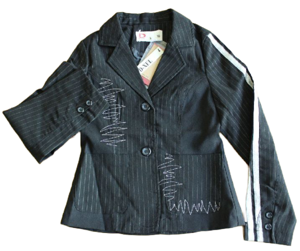Blazer schwarz Nadelstreifen, Größe 128-176