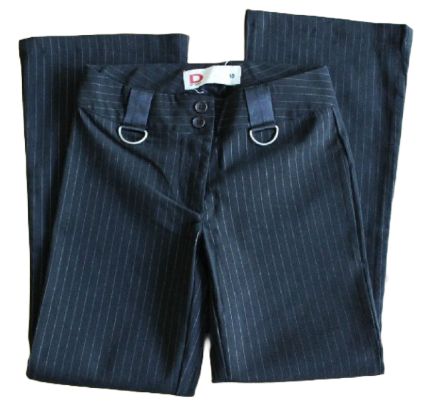 Hose schwarz Nadelstreifen, Größe 128-176