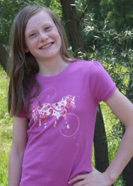 T-Shirt Animal Tails Przewalski Pferd Amethyst pink T-Shirt Animal Tails Przewalski Pferd Amethyst pink