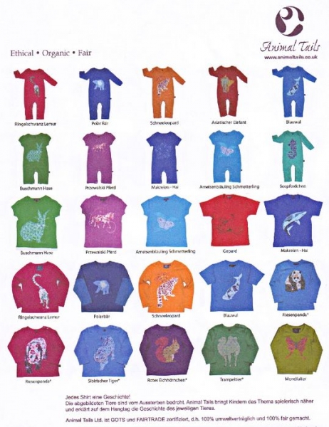 T-Shirt Animal Tails Blue Butterfly Aquamarin T-Shirt Animal Tails Blue Butterfly Aquamarin