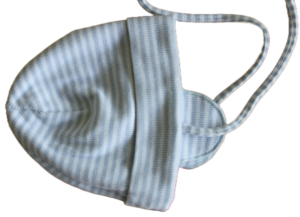 Baby Ringelmütze Fuchsia/Rosa, Kies/Grau Größe 39-47