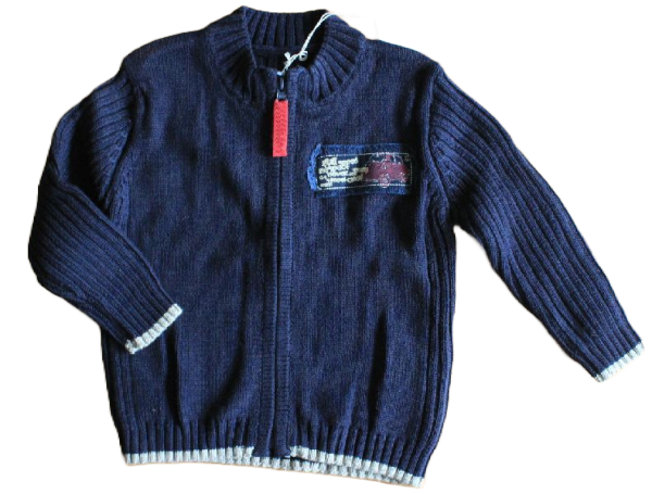 Cardigan Strickjacke Rippenstrick marine Größe 68-86  MINYMO