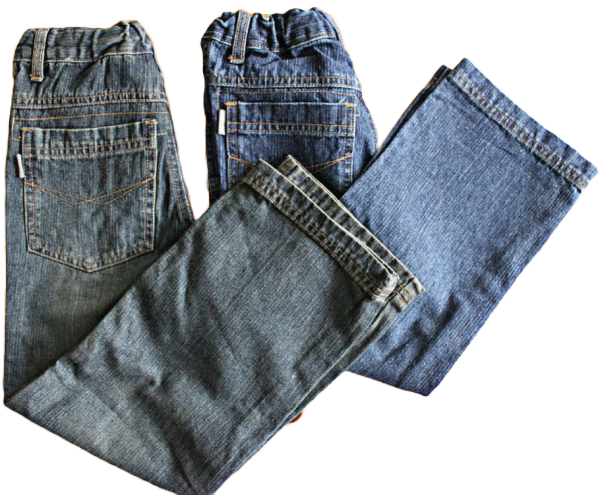 Jeans 5 pockets klassisch bluedenim Gummizug