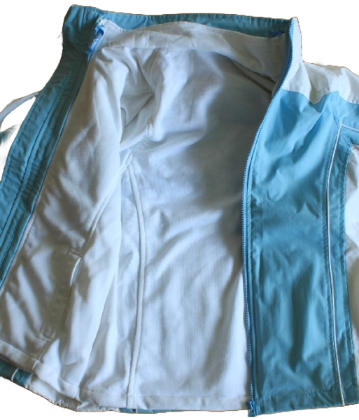 Funktionsjacke Nylon 3 in 1 Hellblau/weiß 140-152 Funktionsjacke Nylon 3 in 1 Hellblau/weiß 140-152