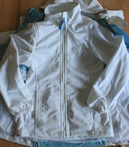Funktionsjacke Nylon 3 in 1 Hellblau/weiß 140-164 Funktionsjacke Nylon 3 in 1 Hellblau/weiß 140-164
