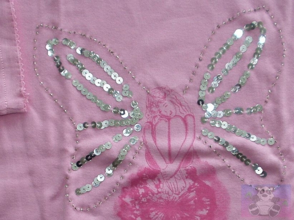 Langarmshirt rosa Elfen Größe 116, 122  Baumwolle  KIDS-UP