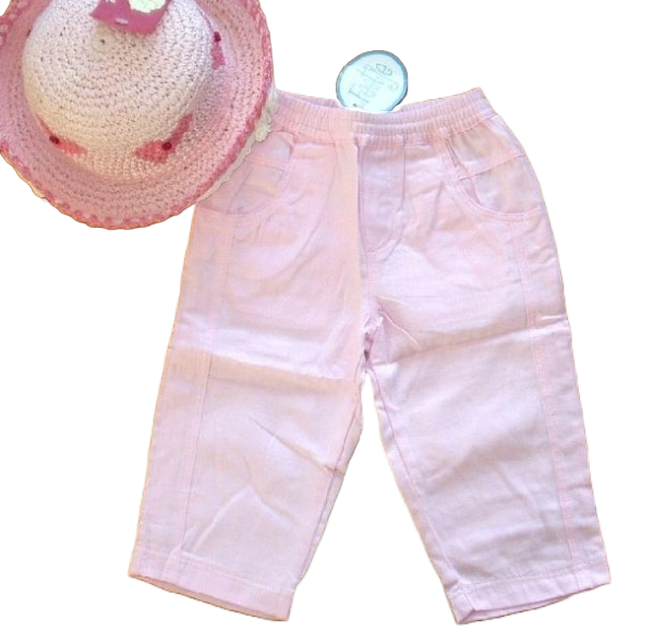 Baby Sommerhose cotton pants rosa  Größe 68-80