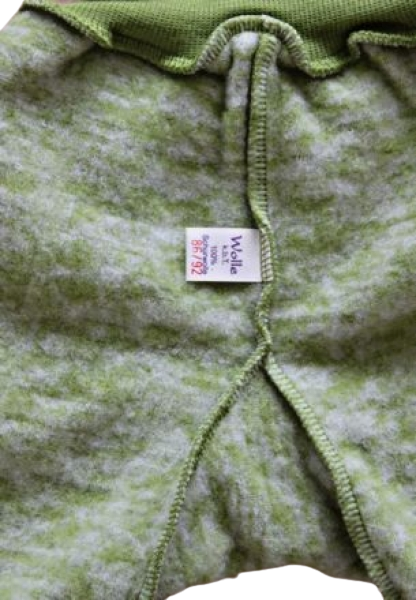 Schlupfhose Wollfleece k.b.T. lindgrün
