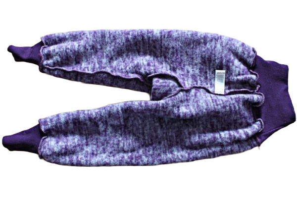 Schlupfhose Wollfleece kbT Fb. 113 lila melange Größe 98/104 Schlupfhose Wollfleece kbT Fb. 113 lila melange Größe 98/104