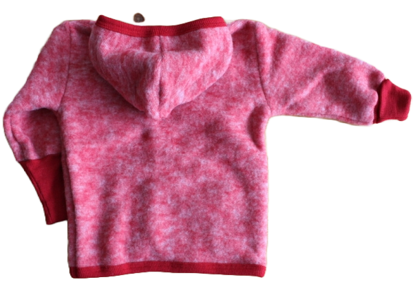 Jäckchen mit Kapuze Wollfleece kbT Fb. 01 natur Jäckchen mit Kapuze Wollfleece kbT Fb. 01 natur