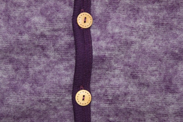 Jäckchen mit Kapuze Wollfleece kbT, Fb. lila melange Jäckchen mit Kapuze Wollfleece kbT, Fb. lila melange