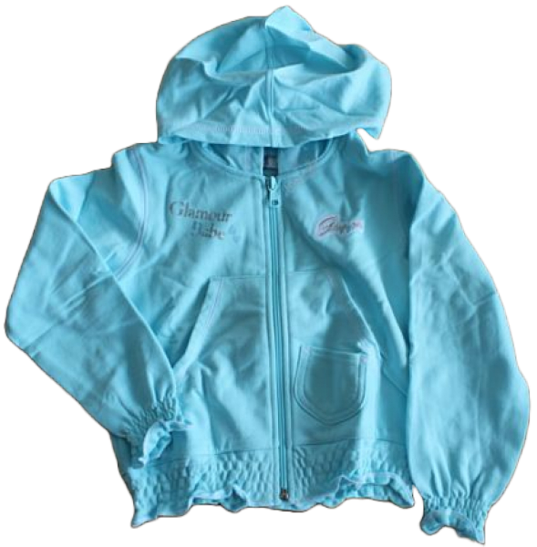 Sweatjacke hooded cardigan glamourgirl bleu 116-122