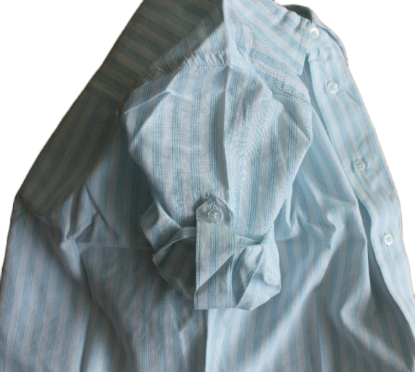 Hemd gestreift  cotton blauweiß, 1/1 Arm  Größe 74 - 86 Hemd gestreift  cotton blauweiß