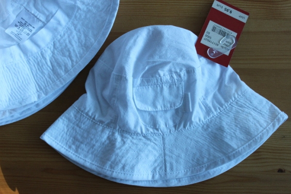Stoffhut Sommerhut Hut Baumwolle eclipse blue  Größe 51-53