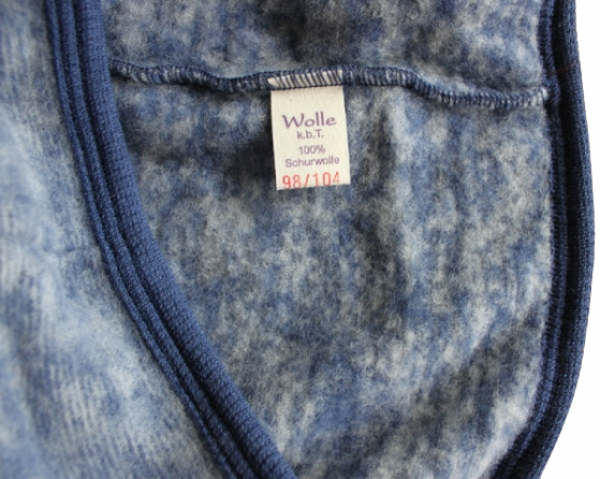 Jäckchen mit Kragen Wollfleece Jäckchen mit Kragen Wollfleece