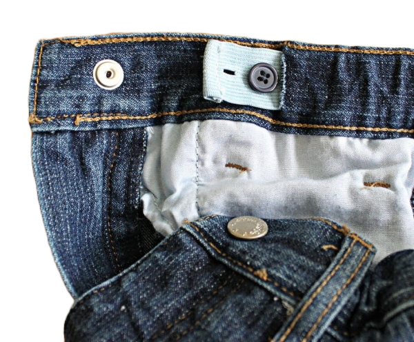 Jeans 5 pockets klassisch bluedenim Gummizug