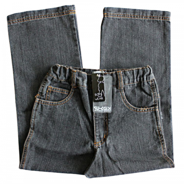 Jeans 5 pockets klassisch blackdenim Gummizug  7079