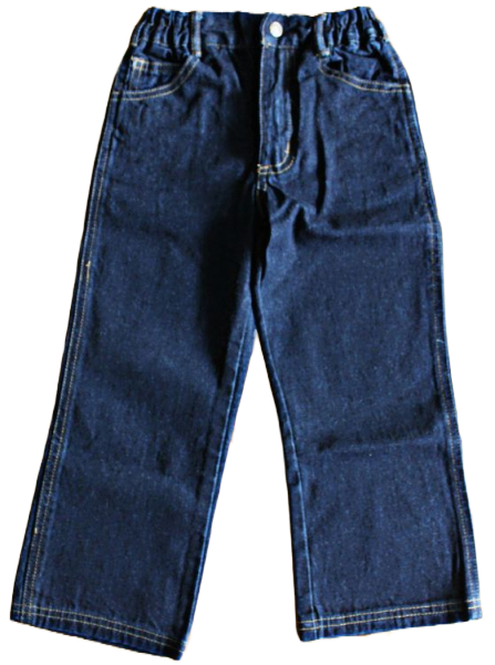 Jeans 5 pockets klassisch darkblue Gummizug Größe 104, 128