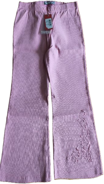 Leggins mit Schlag  Rosé Viskose/PE  Größe 104-128