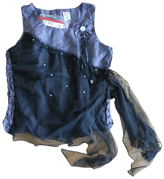 Top violett schwarz Größe 128 - 164 Top violett schwarz Größe 128 - 164