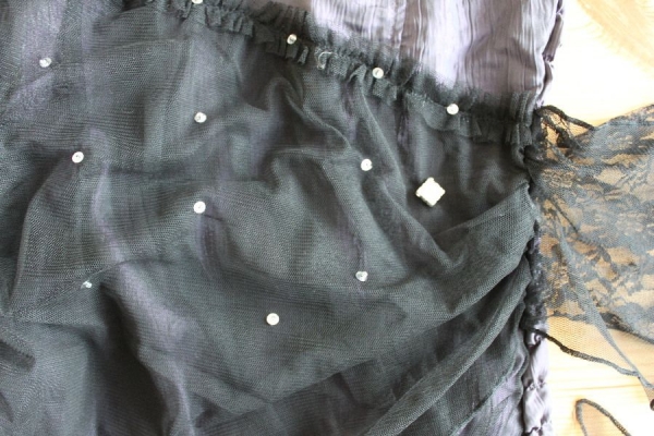 Top violett schwarz Größe 128 - 164 Top violett schwarz Größe 128 - 164