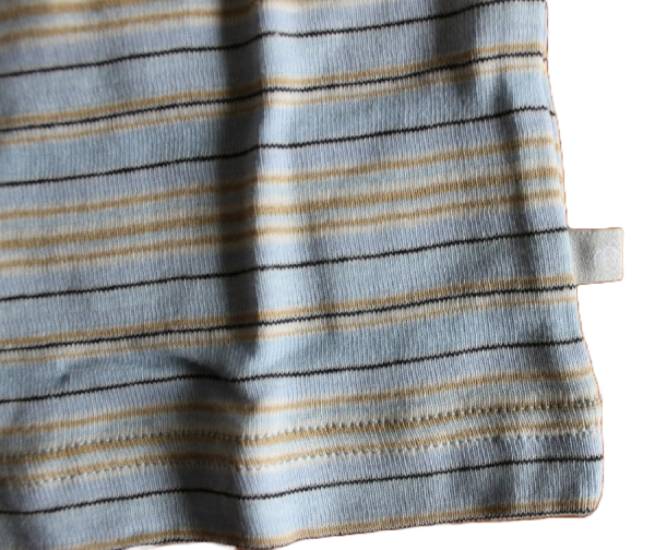Longsleeve bleu geringelt cotton