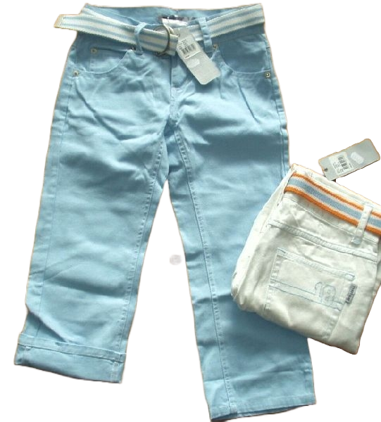 7/8 Jeans weiß oder hellblau, Größe 128-164