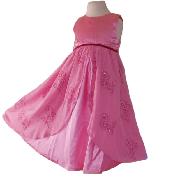 festliches Kleid  Chiffonrock Stick, Perlen Größe 116-128 KIDS-UP