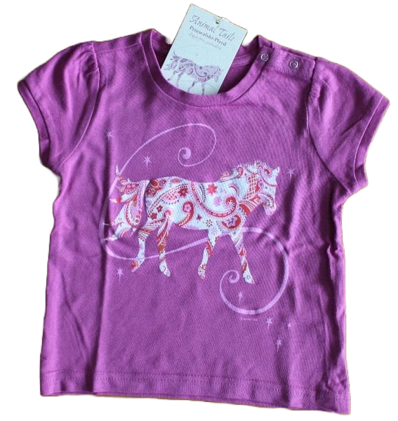 T-Shirt Animal Tails Przewalski Pferd Amethyst pink T-Shirt Animal Tails Przewalski Pferd Amethyst pink