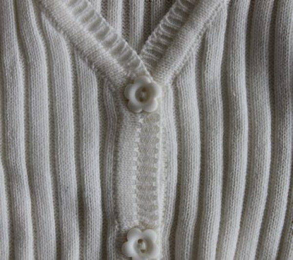 Cardigan RippStrickjacke  Lagune oder offwhite Größe 116-134