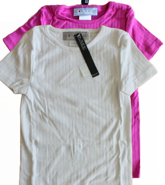 Rippshirt weiß  Größe 140-164