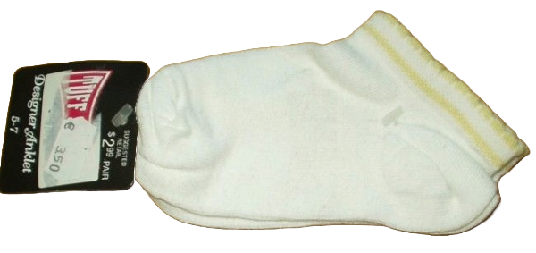 Sneakers Söckchen weiß Größe 5-7 Cotton m. Spandex