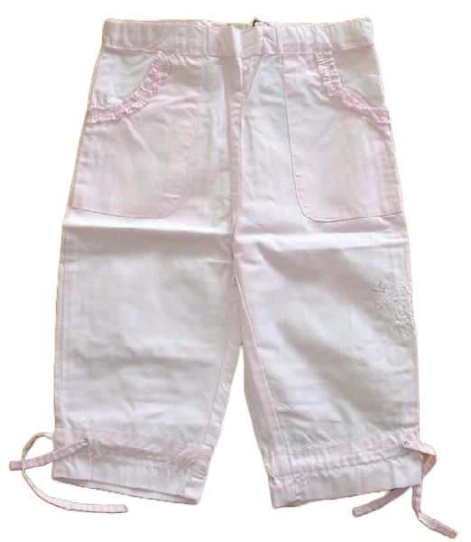 Baby Sommerhose cotton pants rosa, beige  Größe 74-92