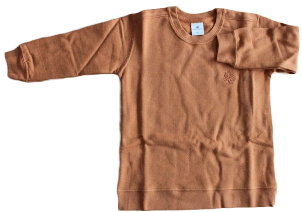 Sweatshirt 100% kbA Baumwolle orange Größe 92