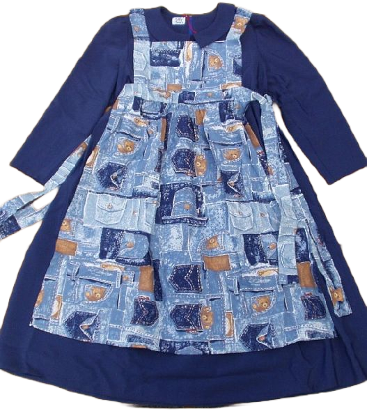 Schürzenkleid Teddys Größe 116/122 Schürzenkleid Teddys Größe 116/122