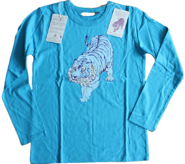LS Shirt Animal Tails Sibirischer Tiger blue LS Shirt Animal Tails Sibirischer Tiger blue