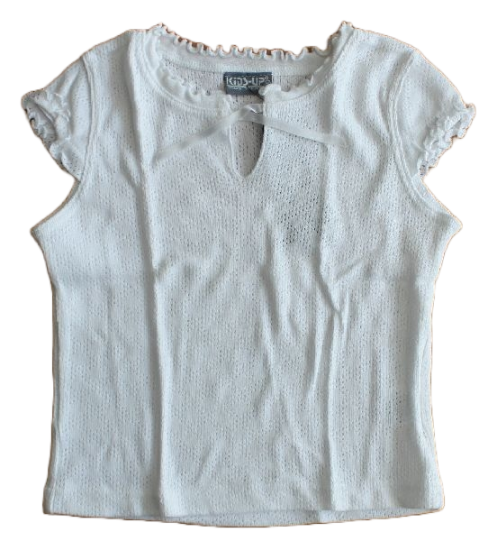 T-Shirt Weiß  Ajour cotton