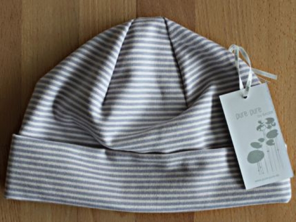 Umschlagmütze pure pure rosa/lavendel 100% kbA cotton Größe 53-55
