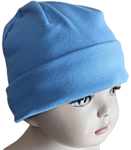 Umschlagmütze purepure mittelblau 100% kbA cotton  51-57