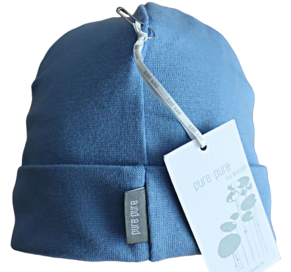 Umschlagmütze purepure mittelblau 100% kbA cotton  51-57